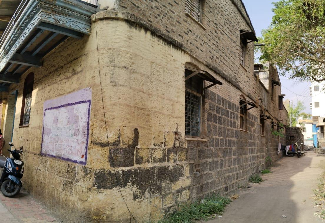 The composite structure of the house shows distinct building materials on each floor—stone on the ground level and brick on the upper storey. (Source: CKA Archives)