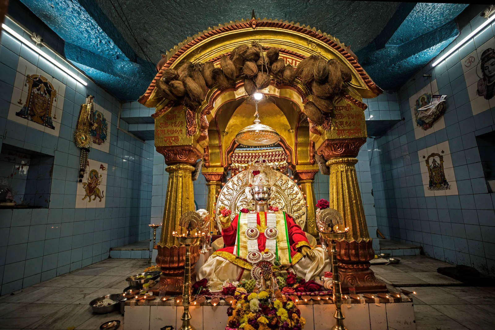 Godad Maharaj at the Godad Maharaj Mandir of Karjat Taluka.[3]