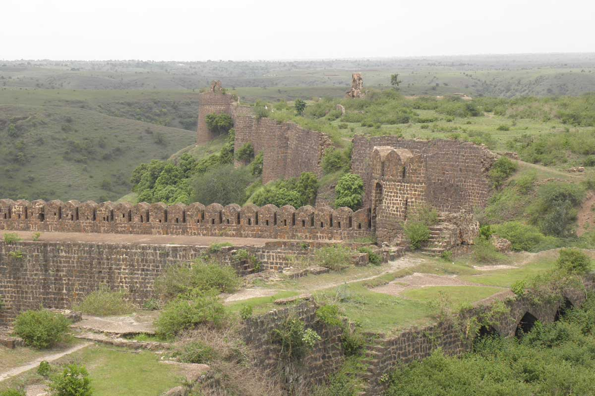 Dharur fort situated atop the Palghat Hills in Beed district.