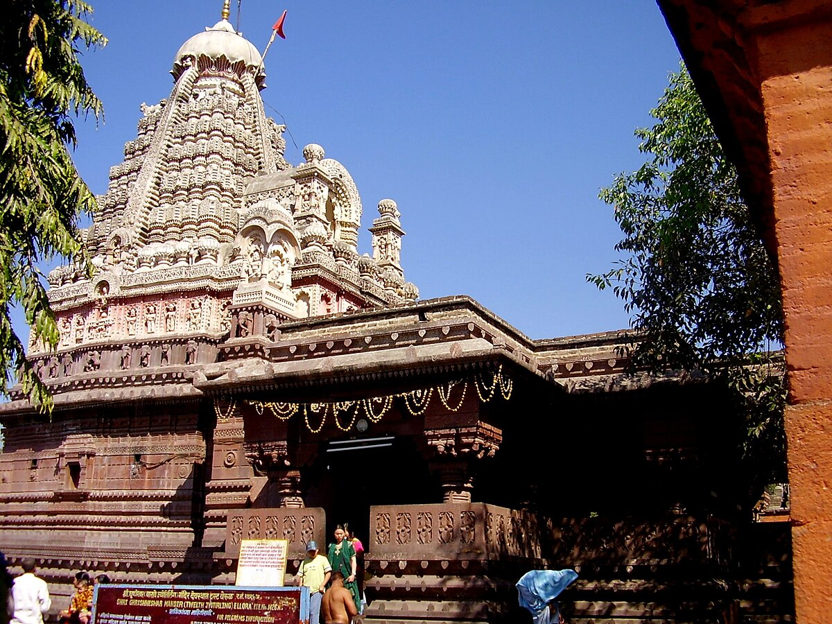 Grushneshwar Jyotirlinga Mandir, a prominent Shaiva mandir, was rebuilt several times by various dynastic rulers.