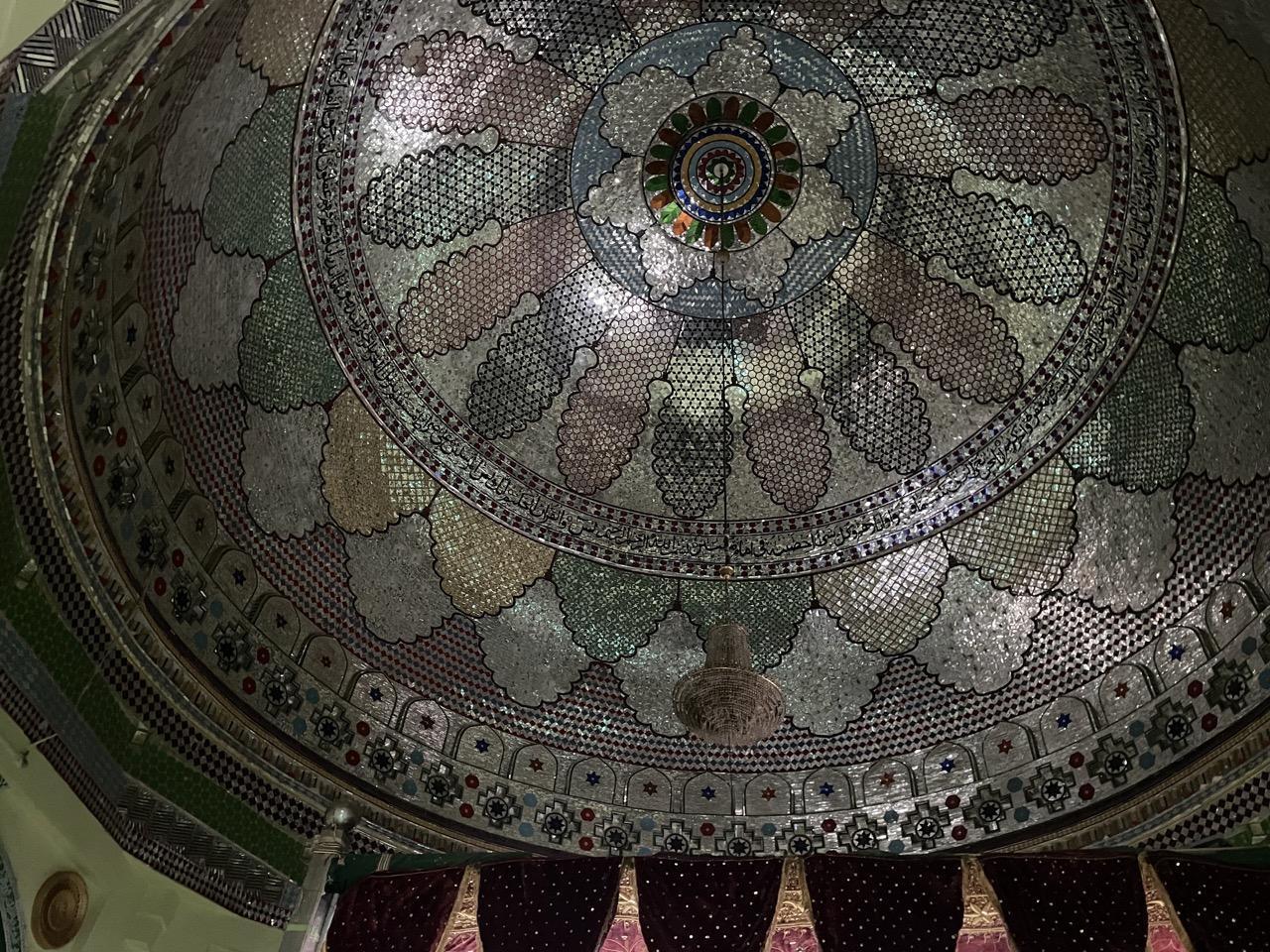 Interior glasswork designed by artisan Gulbar Mistry, added in 2004. (Source: CKA Archives)