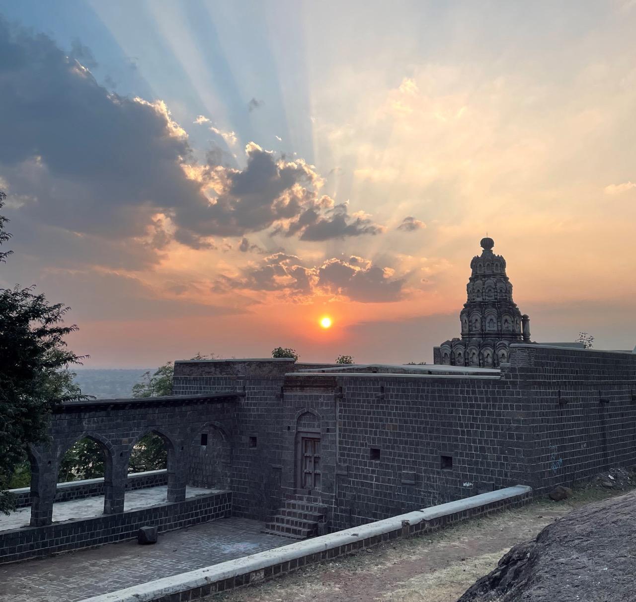 Wada-style Mandir located at the base of the cave complex, associated with Shiv Raja. (Source: CKA Archives)