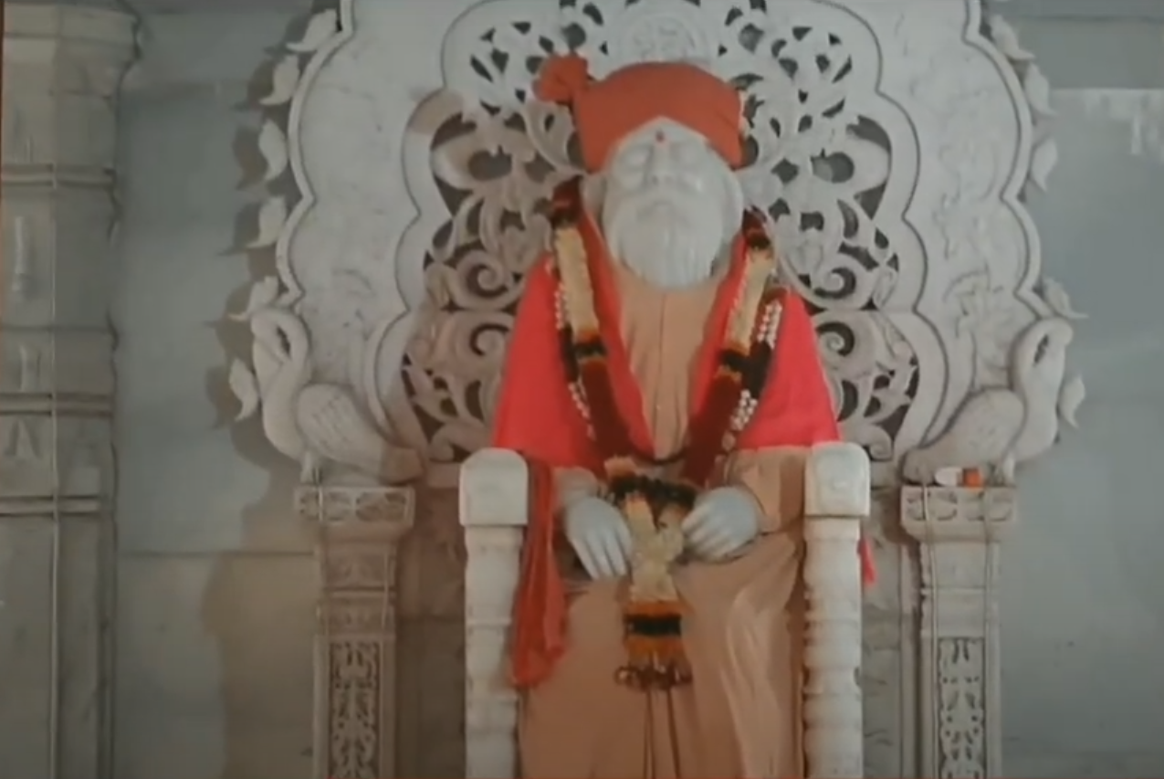 The murti of Kartik Swami Maharaj in the core of the Mandir (Source: CKA Archives)