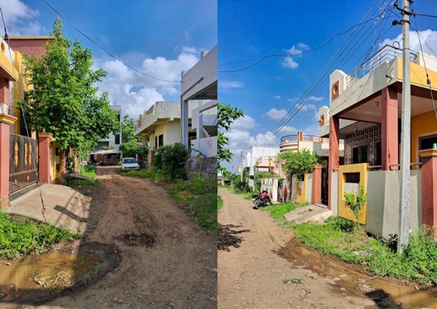 There is a narrow street right beside the house. (Source: CKA Archives)