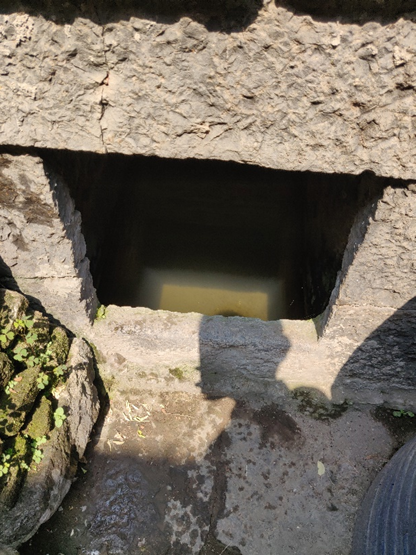 The wada features an external underground stone water storage system and an open area designated for keeping cows. (Source: CKA Archives)