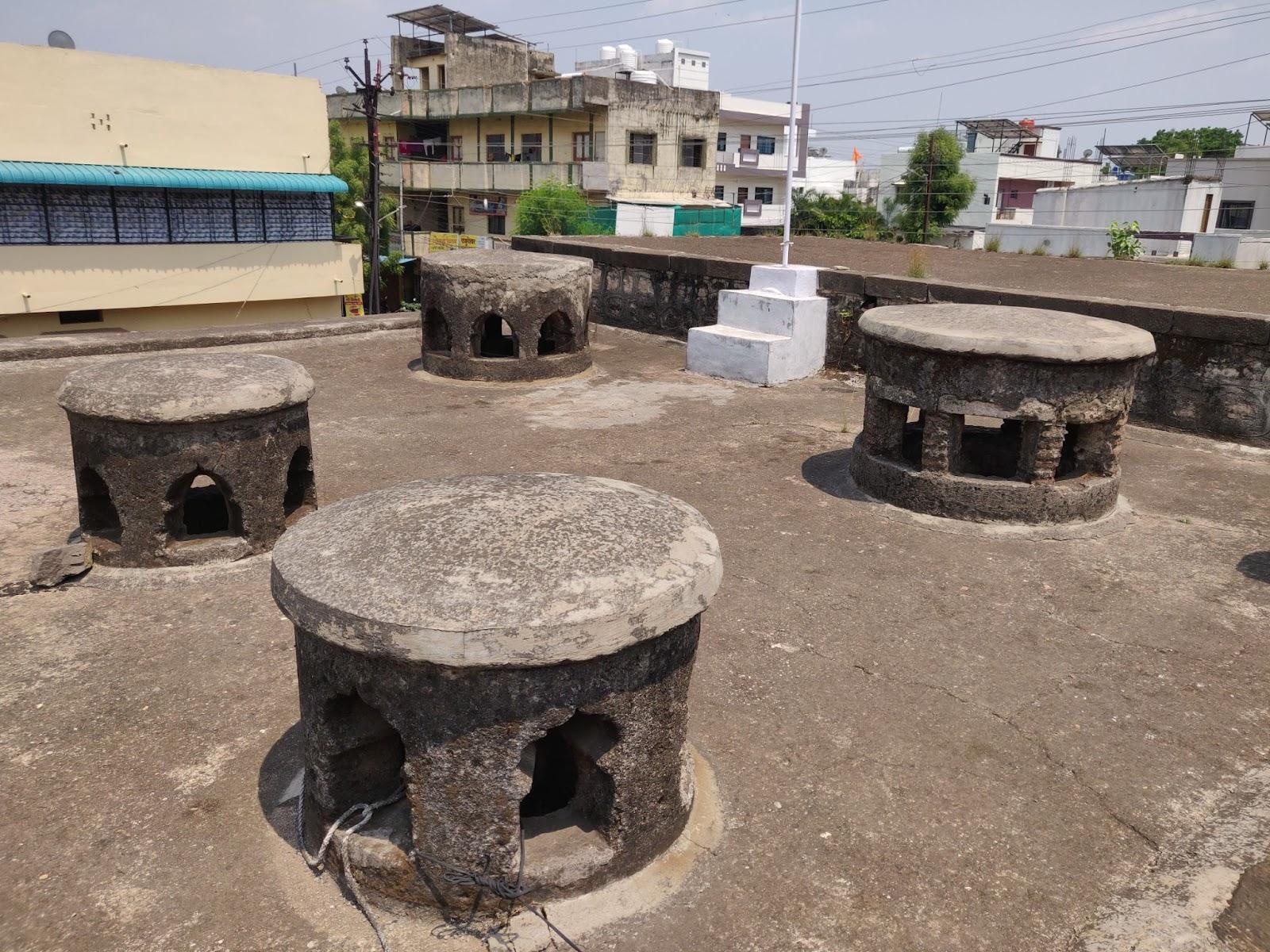 The four large exhausts were made of bricks and limestone for steam ventilation. (Source: CKA Archives)
