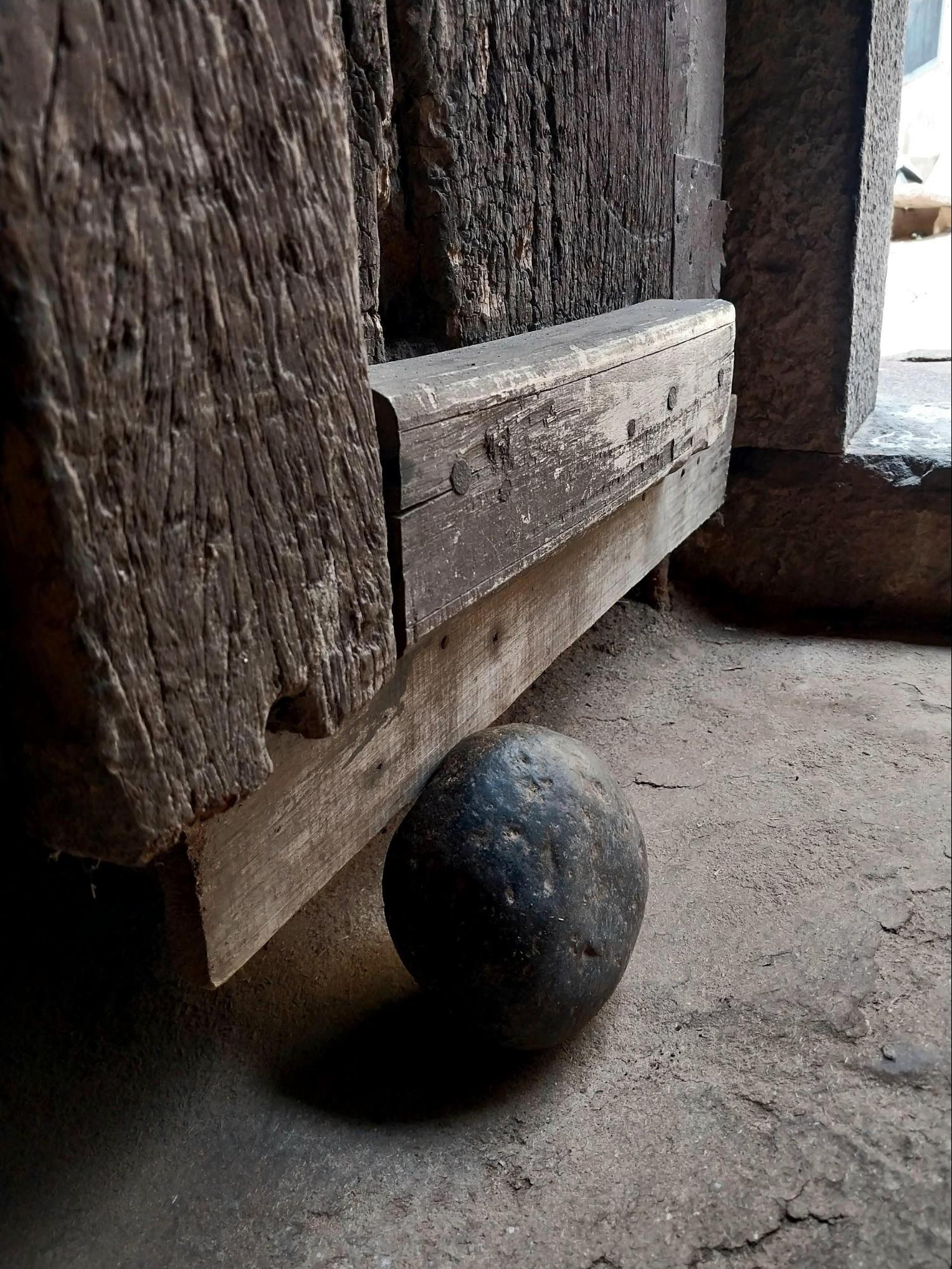 A peculiar stone which has been traditionally used as a door stopper across many olden homes. (Source: CKA Archives)