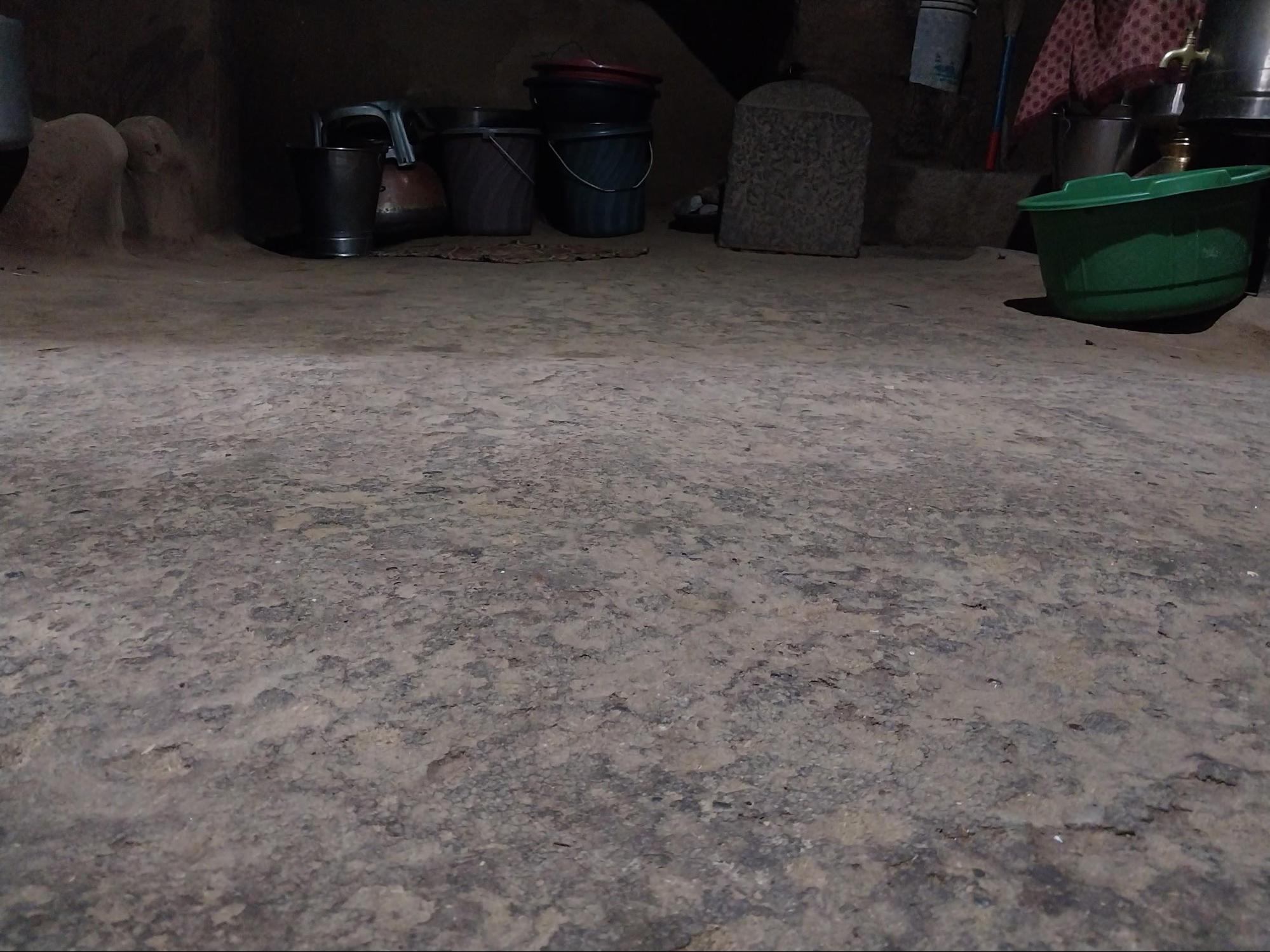 The house features traditional cow dung spread flooring, a method no longer used in modern constructions.(Source: CKA Archives)