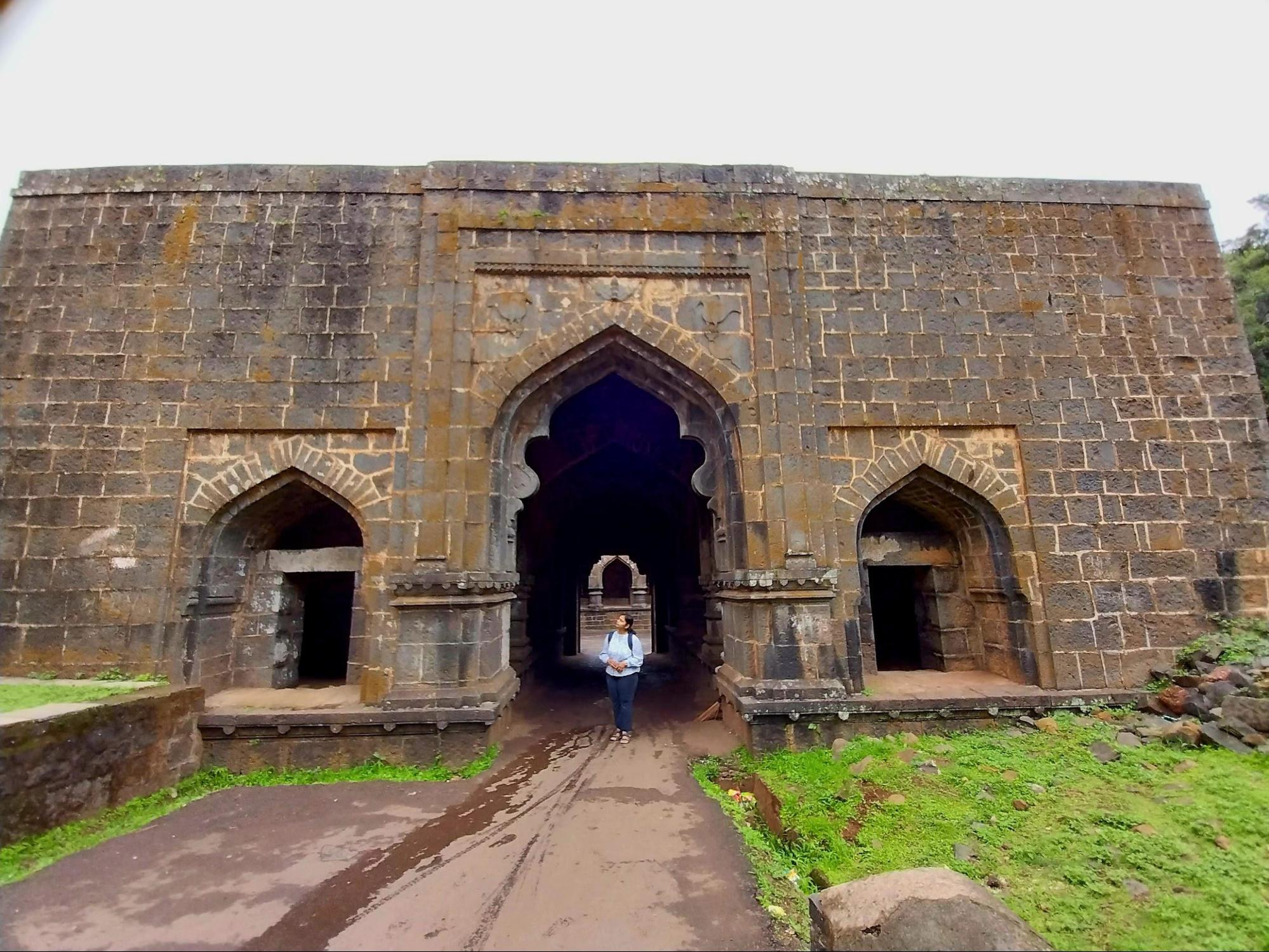 Entrance to the Teen Darwaja from Panhala fort.(Source: CKA Archives)