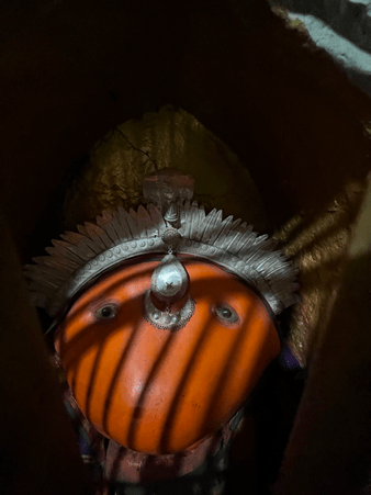 Sanctum of the mandir housing the image of Renuka Devi.Daily prayers and seasonal rituals continue to be held here. (Source: CKA Archives)