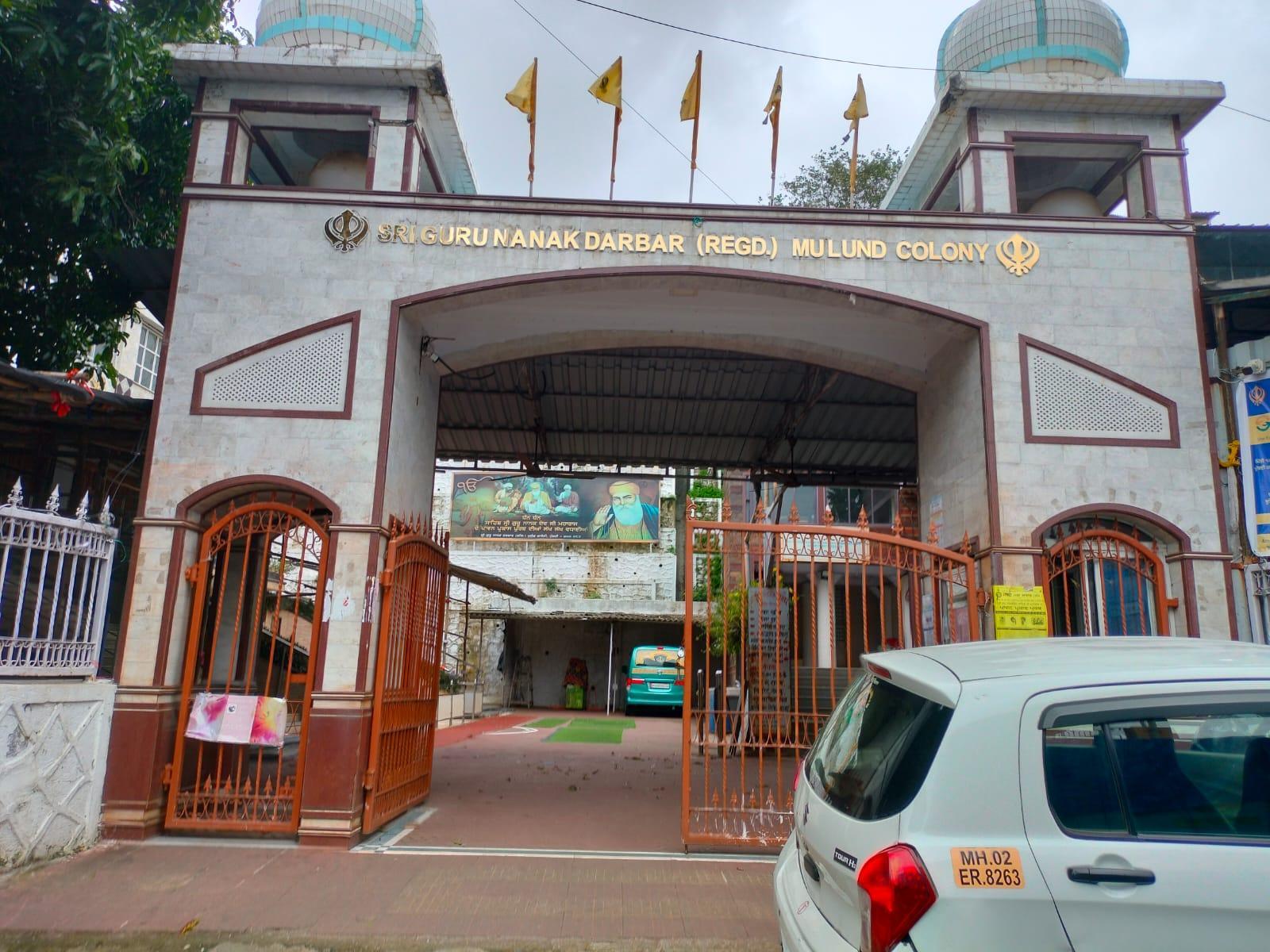 Exterior view of theSri Guru Nanak Darbar,gurdwara building in Mulund Colony, Mumbai.(Source: CKA Archives)