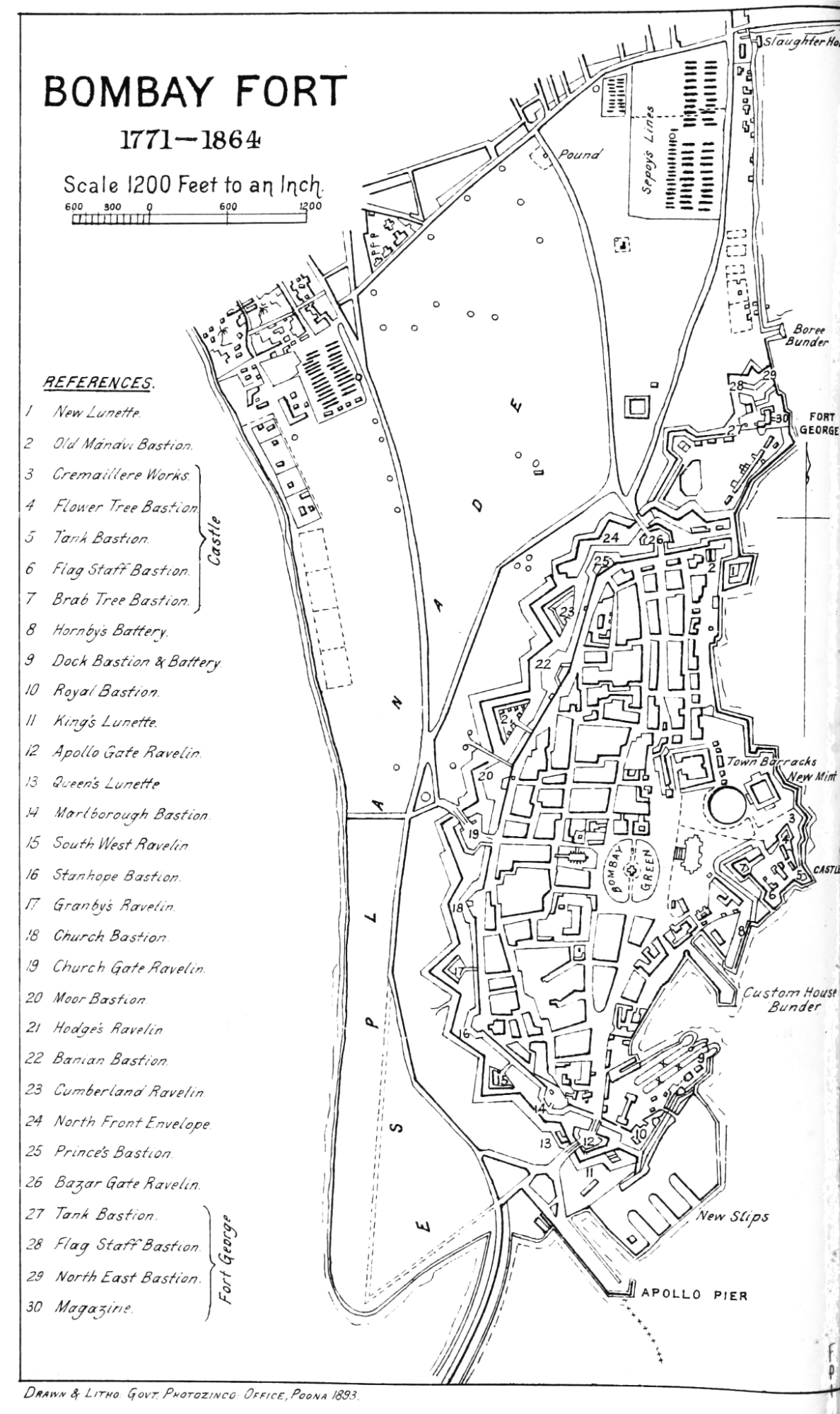 Bombay Fort in 1774.