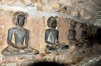 The Jain Tirthankars in Mangi-Tungi caves.[9]