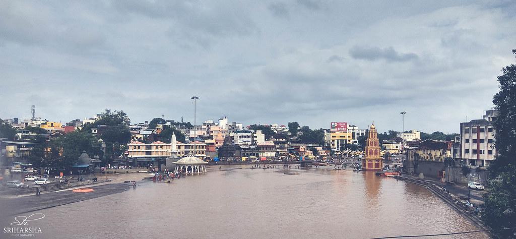 The Triveni Sangam at Nashik is an important religious site located at the confluence of the Godavari, Aruna, and Varuna rivers.[19]