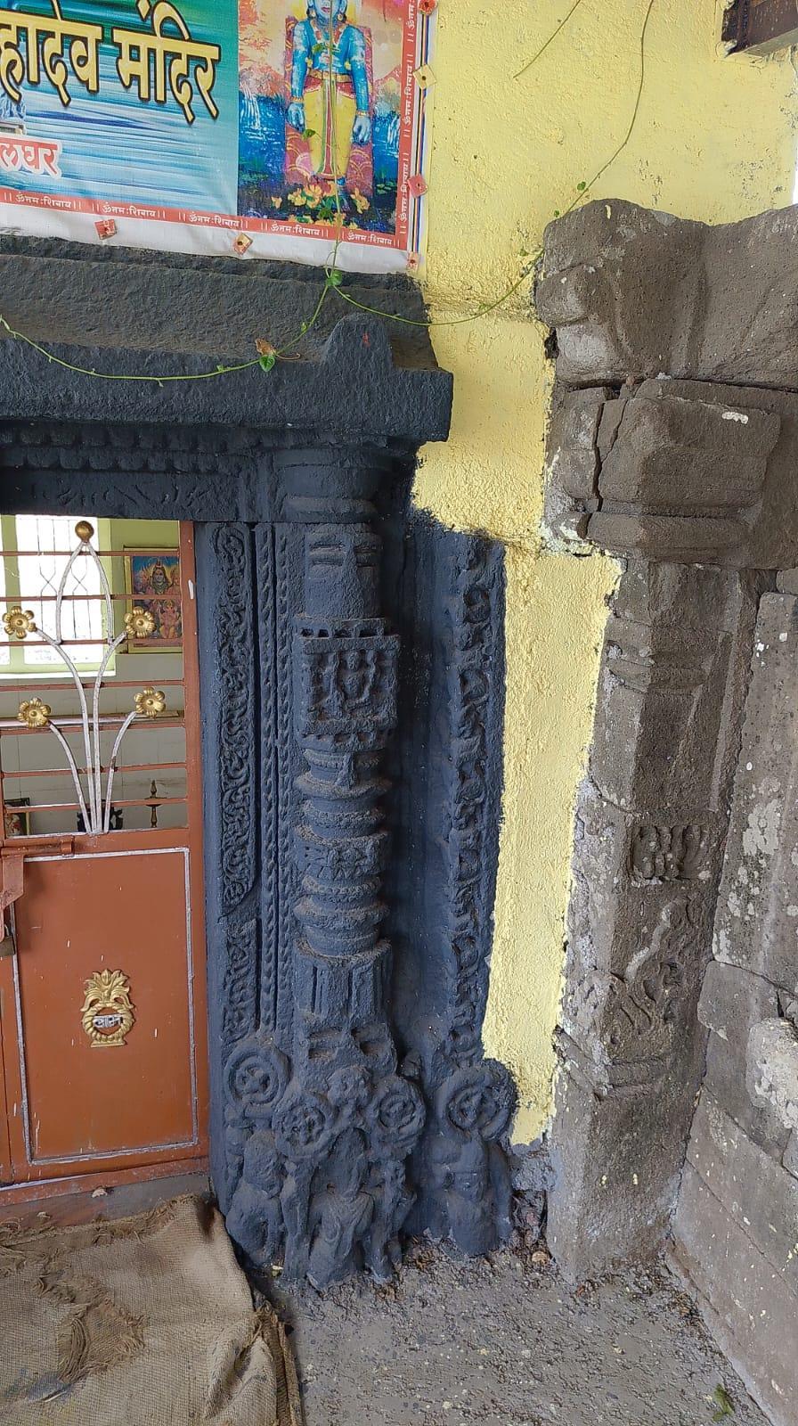 The Gunjeshwar Mahadev Mandir shows a distinct layering—an older stone base with a newly reconstructed Mandir built above it, highlighting the continued use and renewal of sacred sites. (Source: CKA Archives)