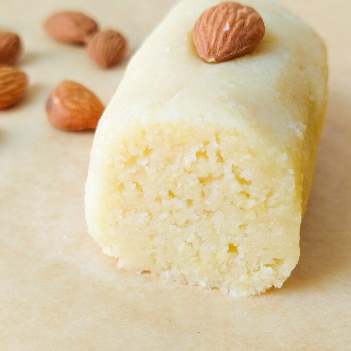Marzipan, a Christmas sweet dish.[4]