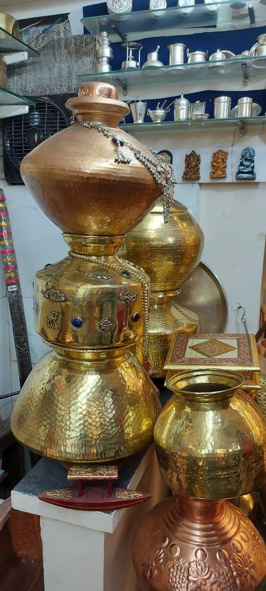 A set of copper matkas once used to store water and buttermilk. (Source: CKA Archives)