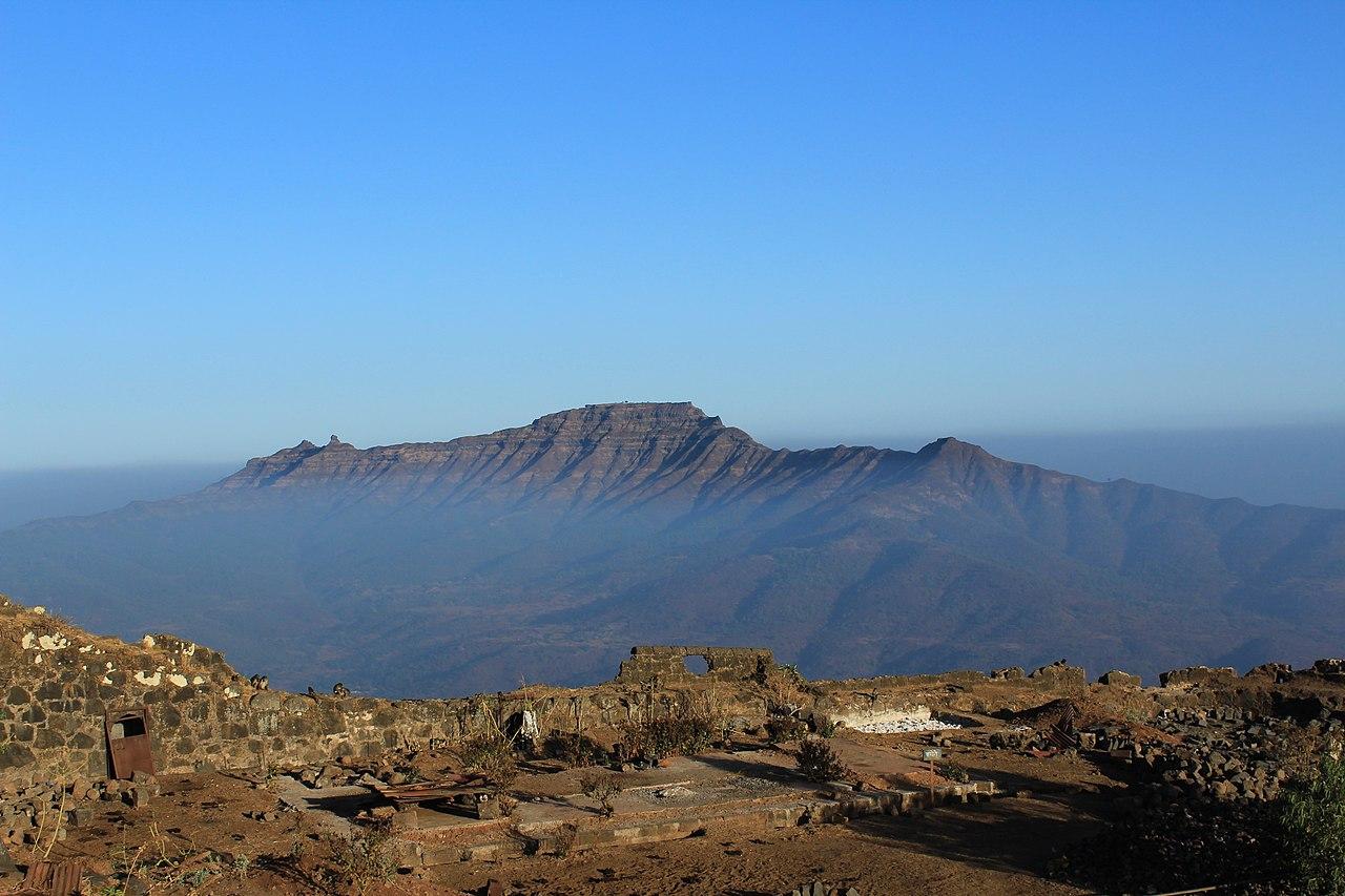 A view of Torna Fort from the nearby Rajgad Fort.[101]
