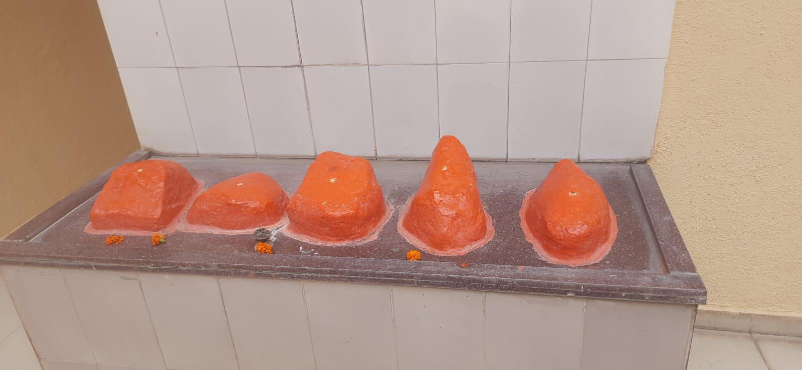 Second group of the peculiar ten stone formations, forming part of the original discovery that led to the establishment of the Mandir. (Source: CKA Archives)