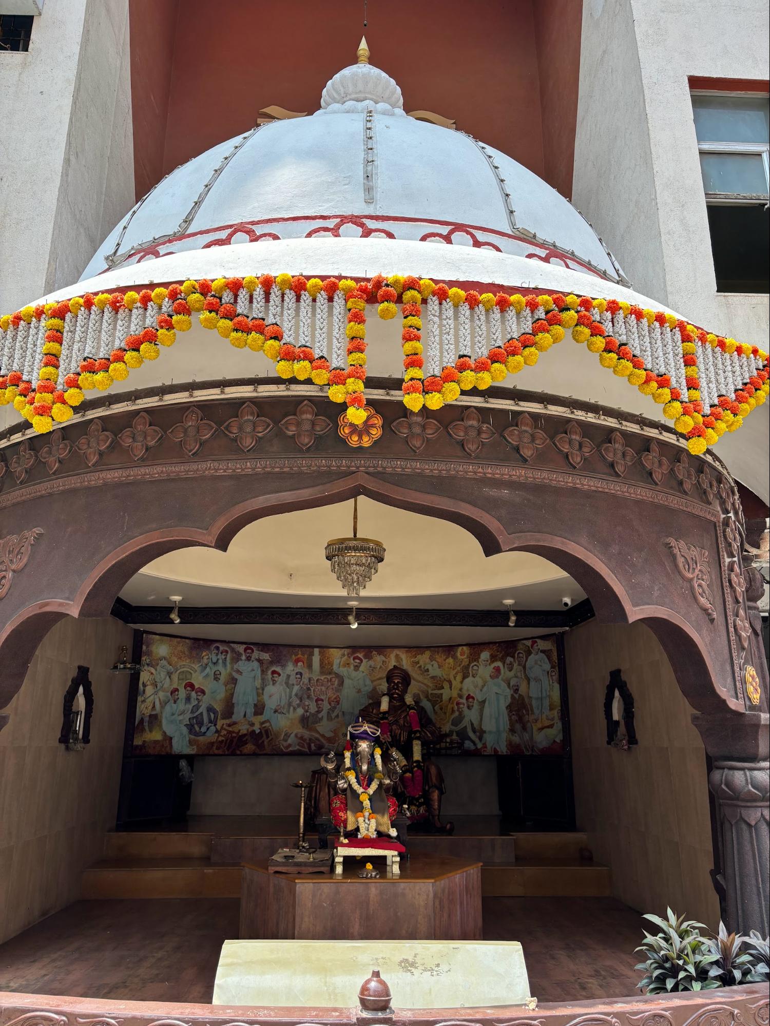 The Ganesh murti enshrined by Lokmanya Tilak in 1893, recognised as the “Manacha Pachva Ganpati” (the fifth respected Ganpati) among Pune’s Manache Ganpati. (Source: CKA Archives)
