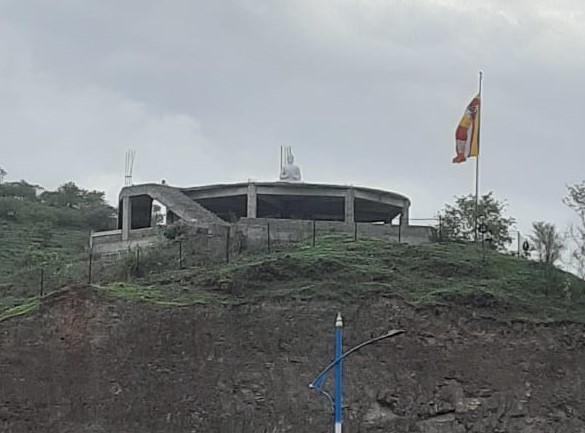 View of the Buddha Statue, on the Mumbai-Bangalore Highway, from afar. (Source: CKA Archives)