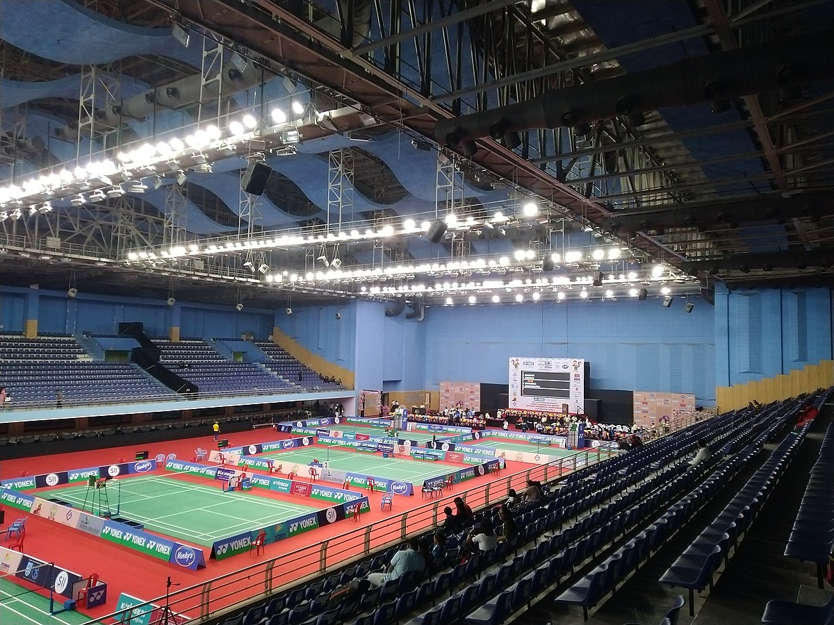 Badminton arena at the sports complex.[9]