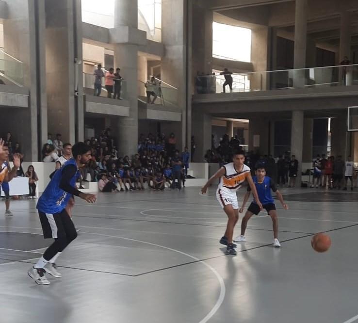 Basketball match at FLAME Kurukshetra. (Source: CKA Archives)