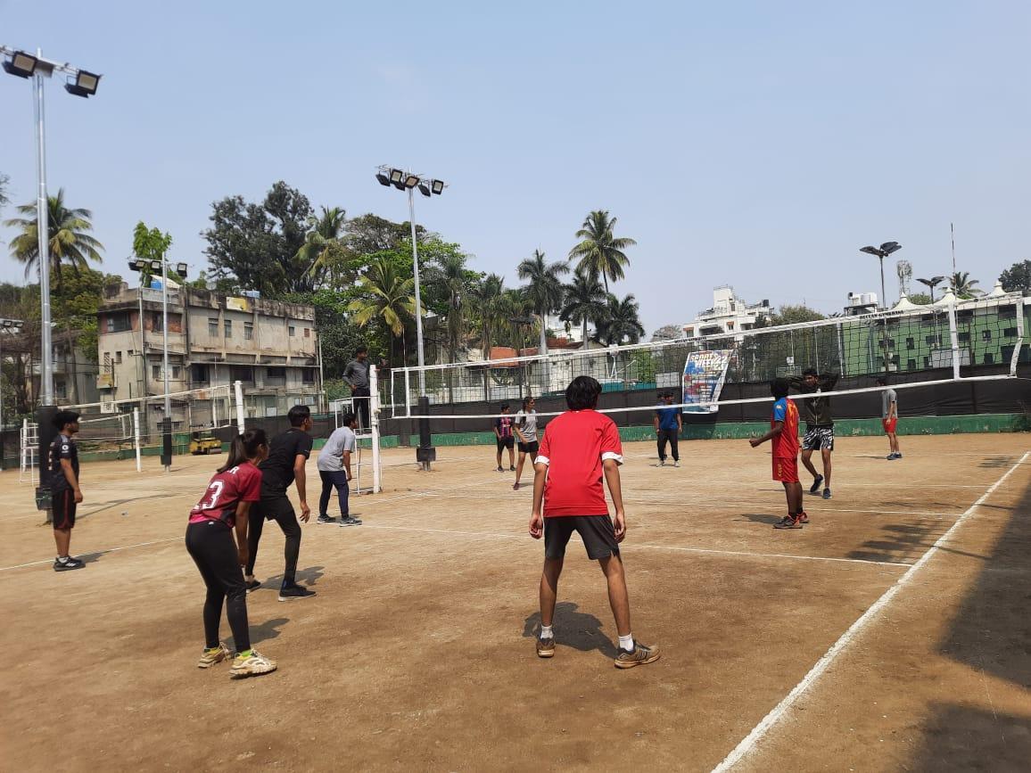 Volleyball at Deccan Gymkhana. (Source: CKA Archives)