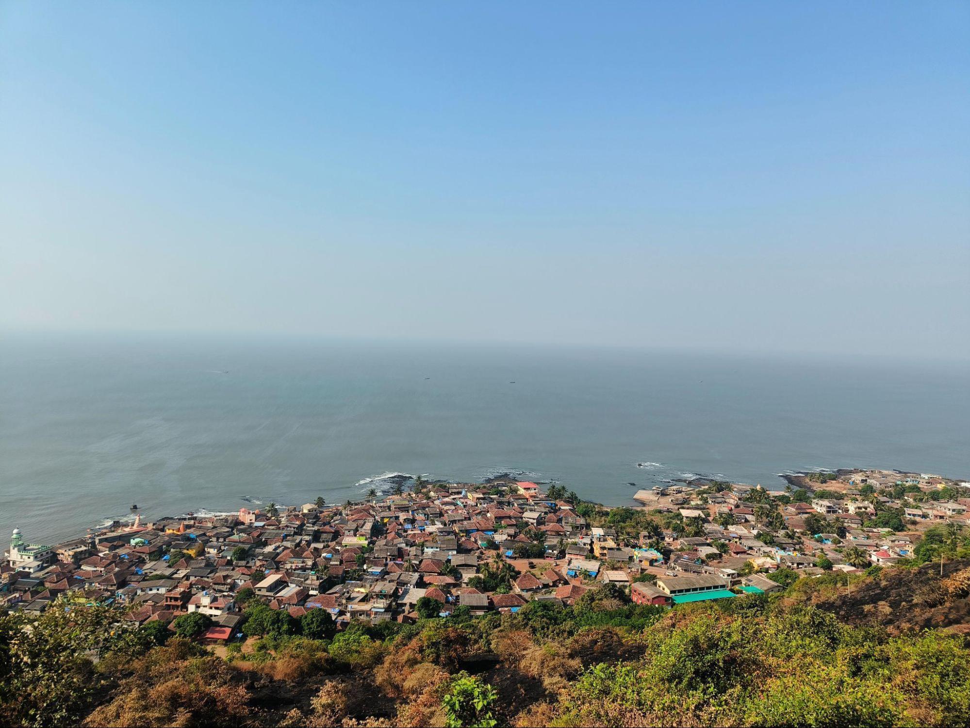 The view from the house overlooks the ocean along the Konkan coast. (Source: CKA Archives)
