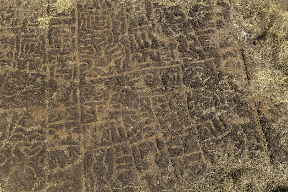 A petroglyph with a complex geometric design, which lies in Niwali, Ratnagiri district.[1]
