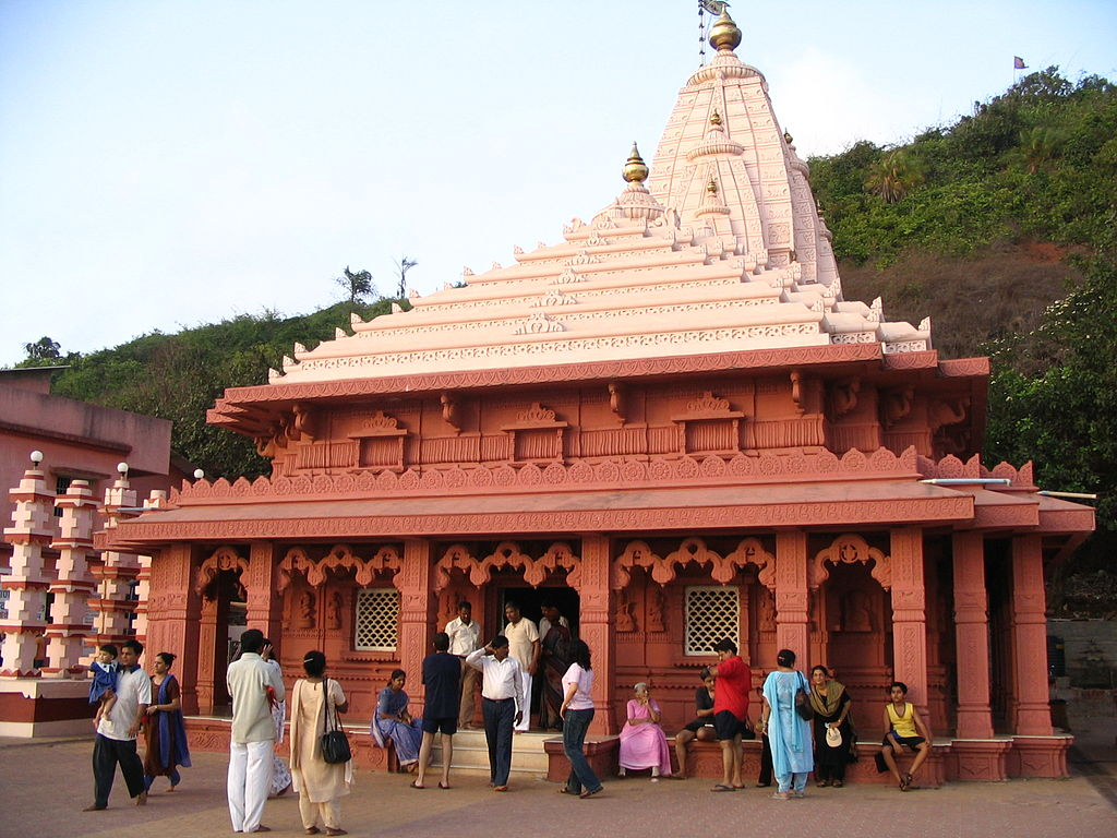 Shree Ganpatipule Mandir in Ratnagiri, located at the base of a forested hill near the coast, is dedicated to Bhagwaan Ganesh.[2]