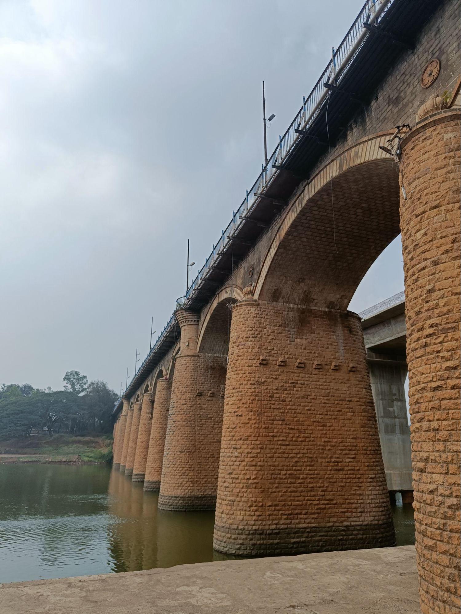 Architectural detailing on Irwin Bridge, including brick masonry and floral motifs typical of colonial design. (Source: CKA Archives)