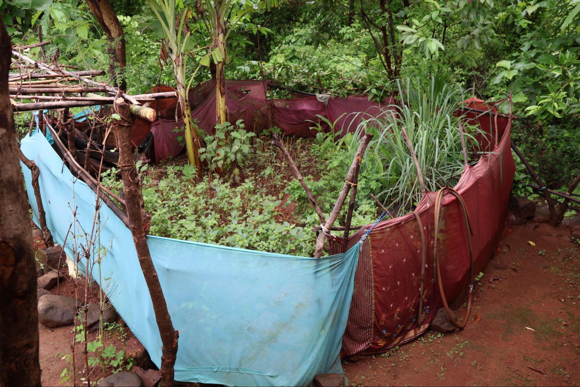 Open courtyard space in front of the house. Used for growing herbs, drying grains, and daily outdoor activities. (Source: CKA Archives)