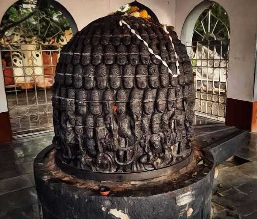 At the Harihareshwar Mandir, the Bahumukhi Shivling features 359 faces of Shiv, intricately carved in nine rows.[16]