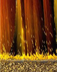 Crystals formed from melted kojic acid, captured under polarized light by Shyam Rathod in his work titled ‘Kojic Fireworks.’ The image reveals intricate patterns and color variations characteristic of the crystallization process.[4]