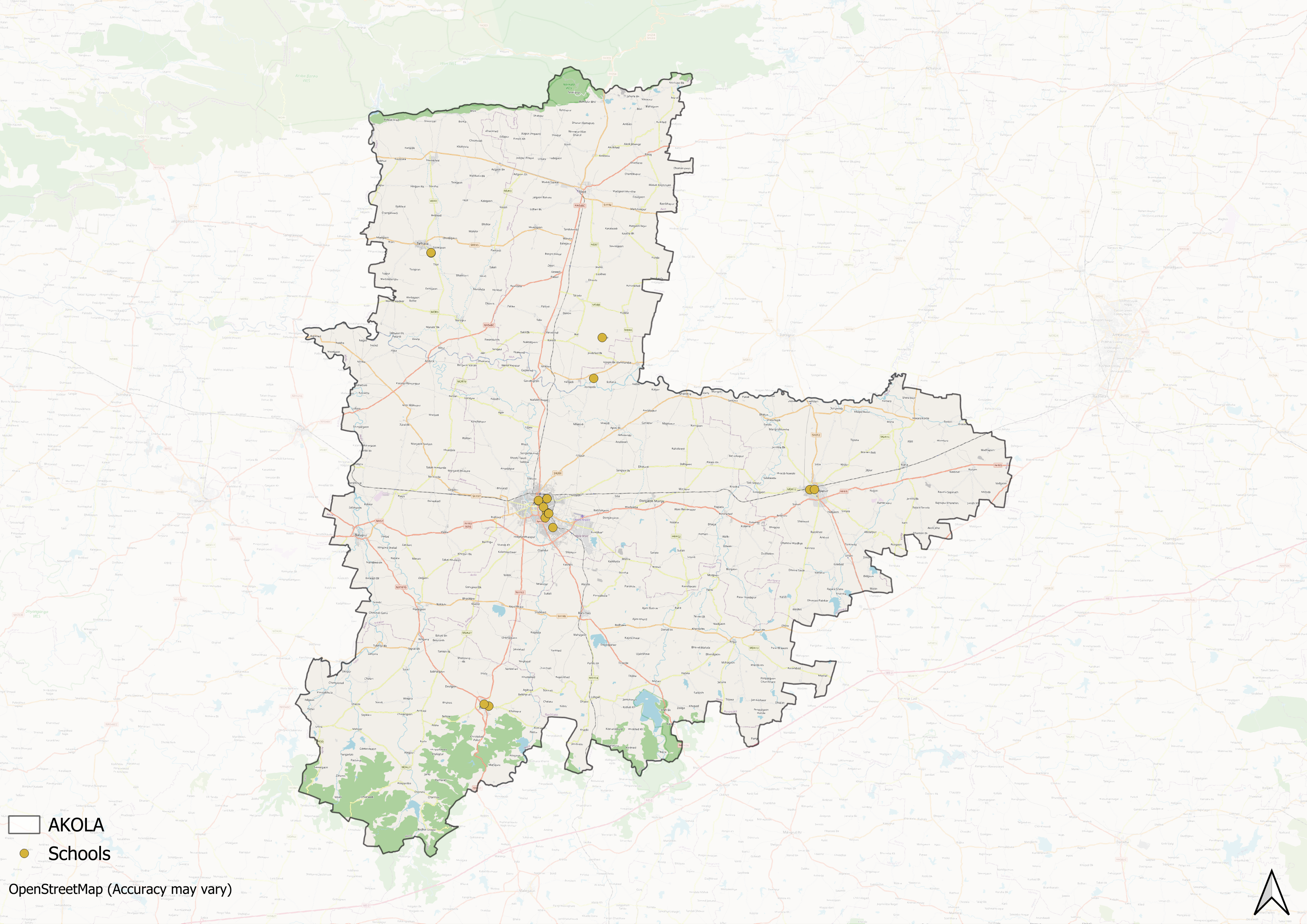 Main building of Radhakisan Toshniwal Ayurved Mahavidyalaya, established in 1955.