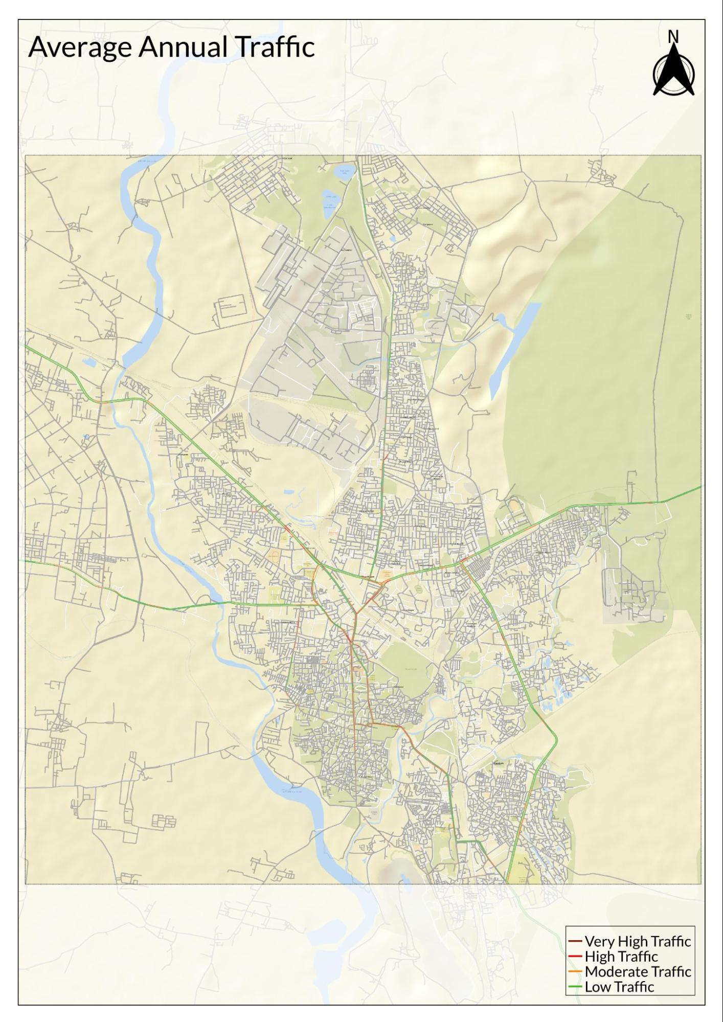 Advertisements for coaching classes are displayed along a busy street in Chandrapur (Source: CKA Archives)
