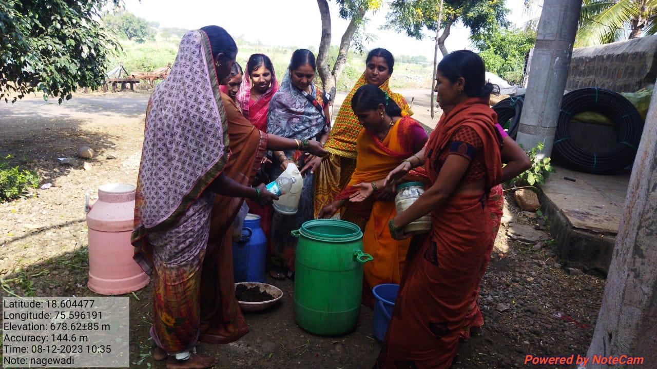 Women makingJivamrut. (Source: CKA Archives)