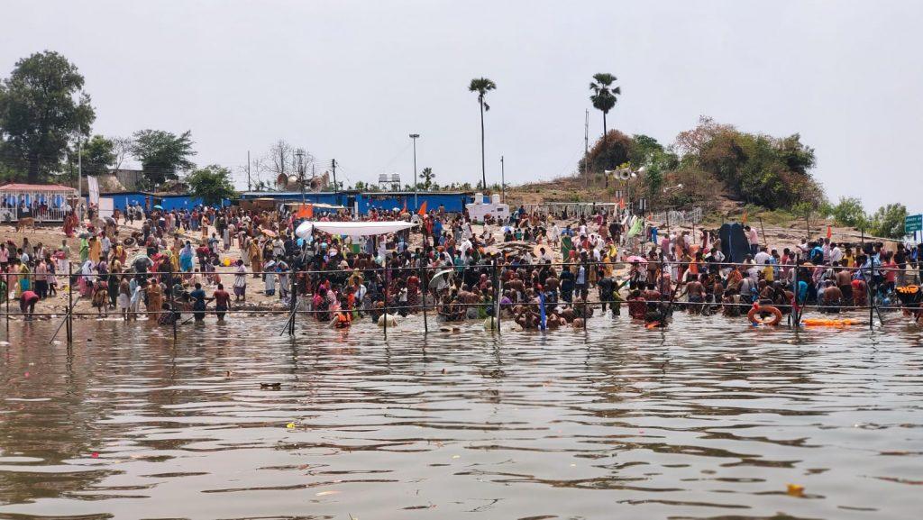 Nagaram Ghat on the occasion of the Pushkar Kumbh Mela
