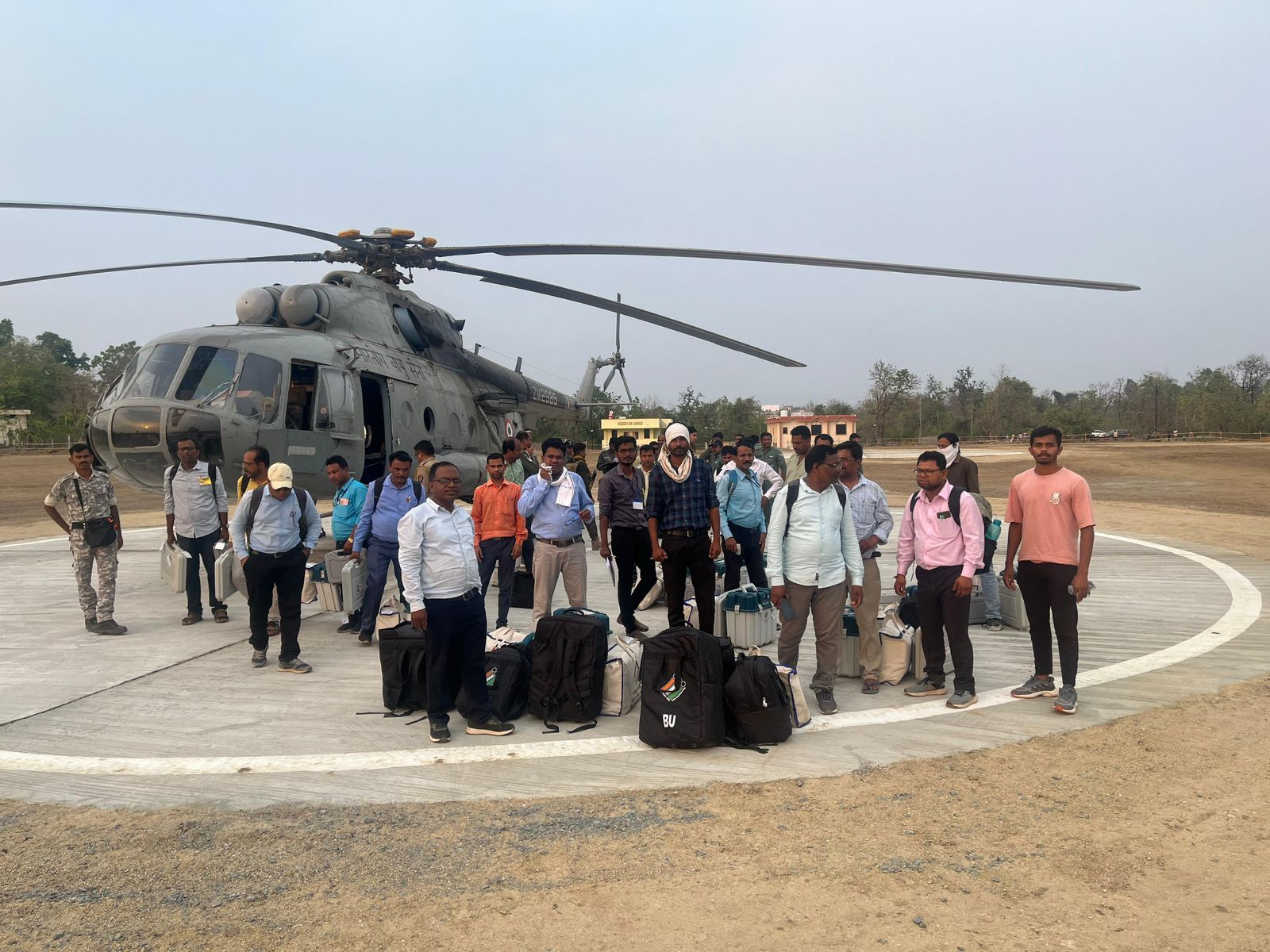 Use of helicopters for security reasons during the Election
