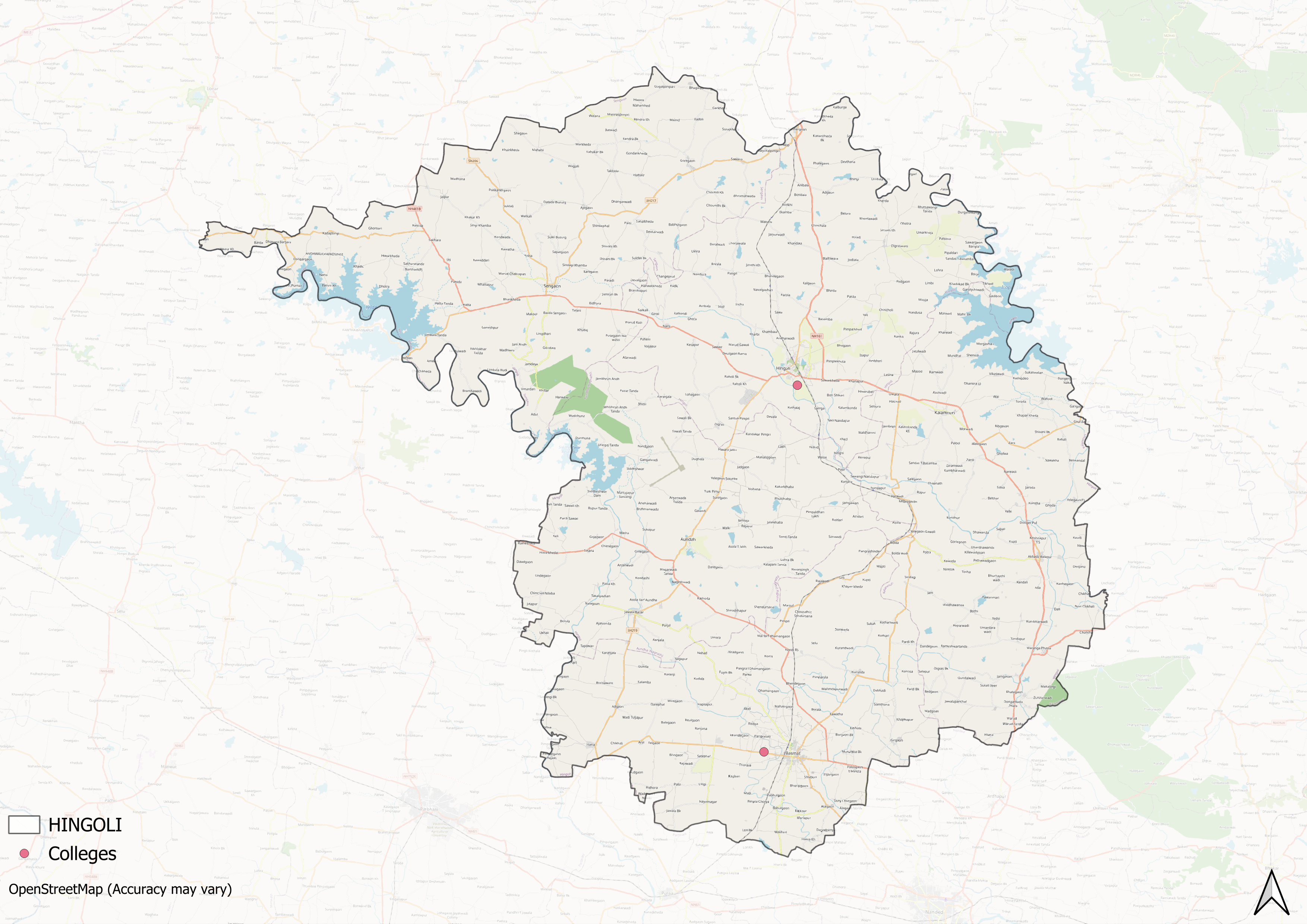 The Sanstha members at the opening of a new school in Hingoli