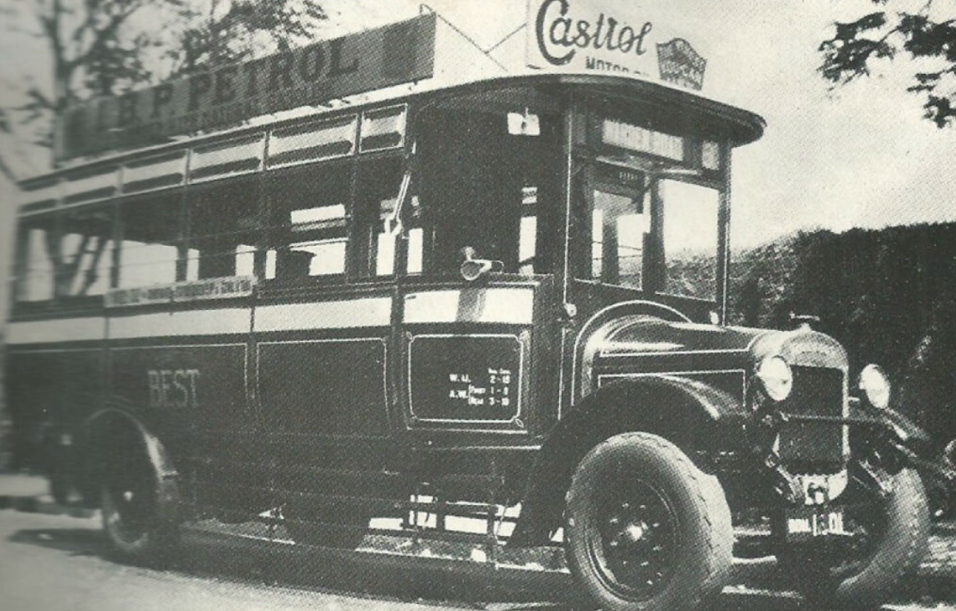 The first bus launched by B.E.S.T. in 1926.