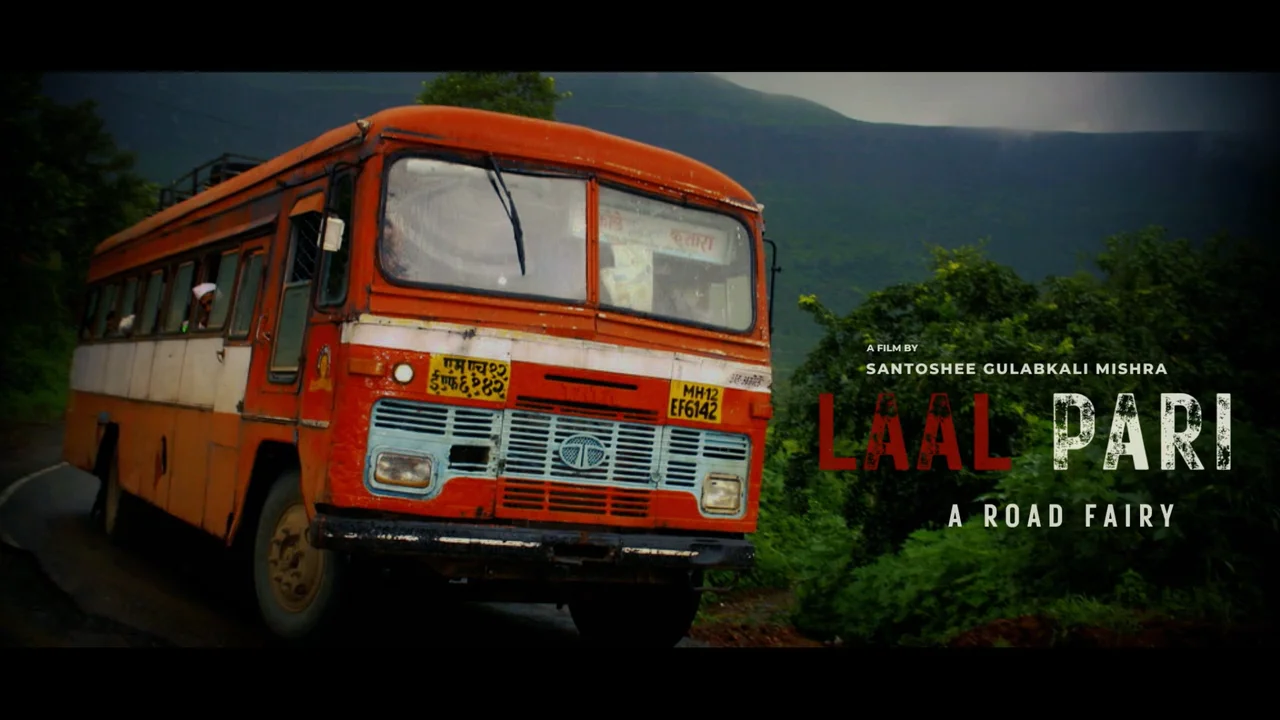 A still fromLaal Pari: A Road Fairy, a documentary screened at the Travel Film International Film Festival in Moscow, which sheds light on the daily importance of MSRTC’s iconic red buses for the residents of Nandurbar.