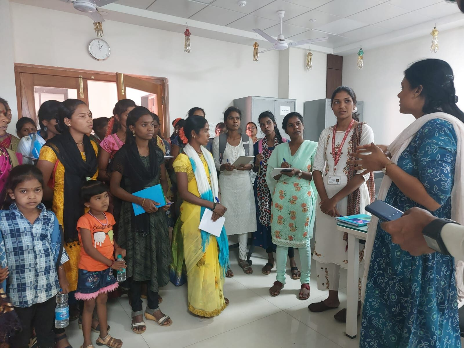 A community health awareness session conducted by AROEHAN, engaging women and adolescents from remote villages in Palghar district.[5]