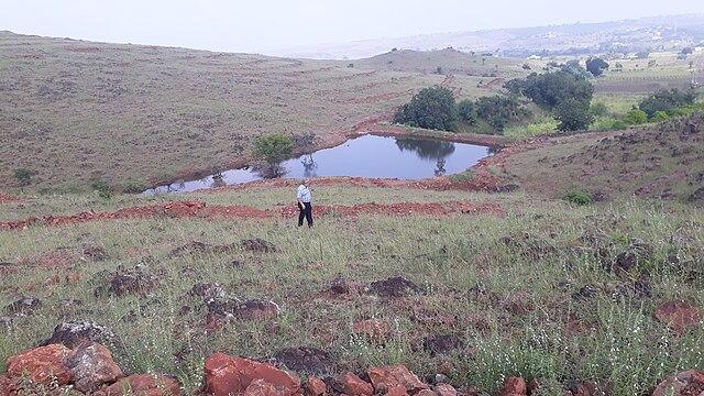 A mud dam was built on Dongsoni Forest land.