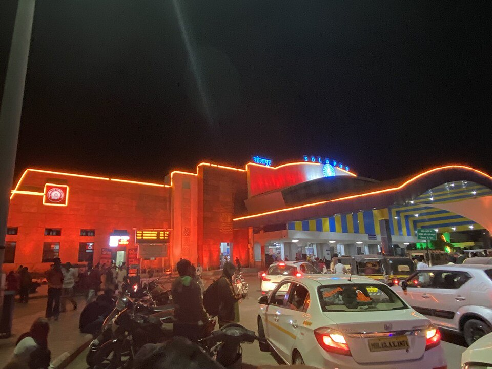 Solapur Junction (SUR), the district’s main railhead under the Central Railway Zone.